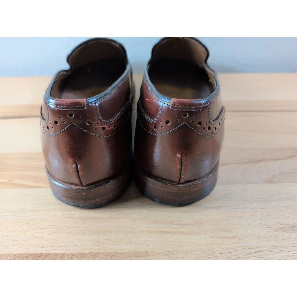 Grenson Monty Tassel Loafers Mens UK 8.5 E (9.5 US) Brown Leather England